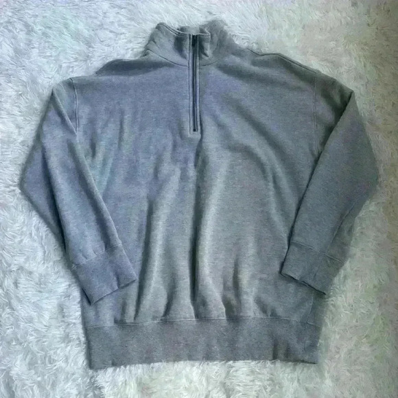 BP Nordstrom’s Quarter Zip Sweatshirt Heather Gray.  Size Medium. - Picture 1 of 6